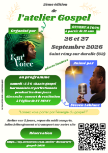 atelier gospel